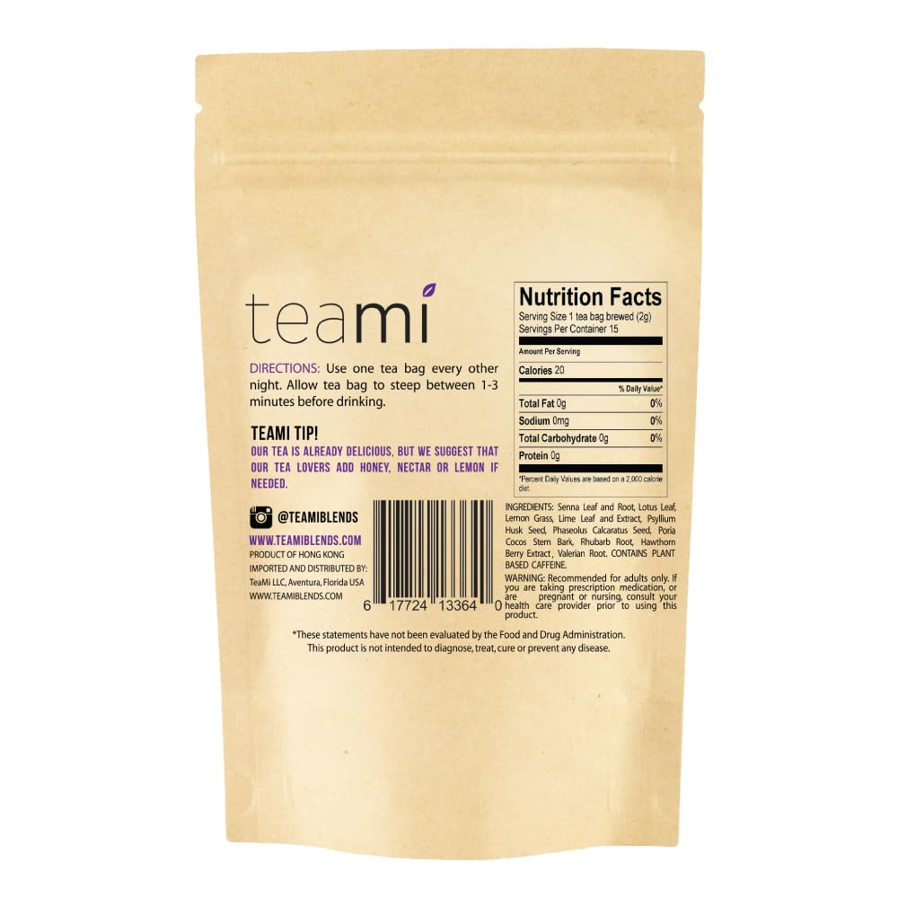 Teami® Colon Cleanse and Detox Tea | All Natural Cleanse tea for Men & Women | 30 Day Supply, 15 Tea Bags (Lemon)