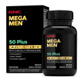 GNC Mega Men 50 Plus Multivitamin for Men | Antioxidants | Heart Health | Prostate and Circulatory Support | 120 Count