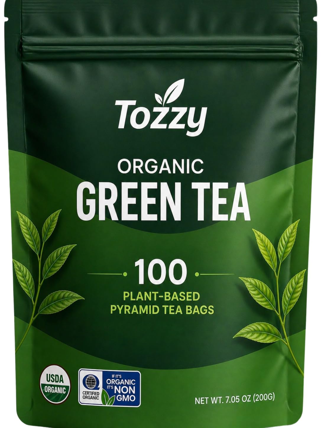 Tozzy Organic Turmeric,Ginger & Cinnamon Tea – 100 Count, Plant-Based Pyramid Tea Bags – Packaging May Vary