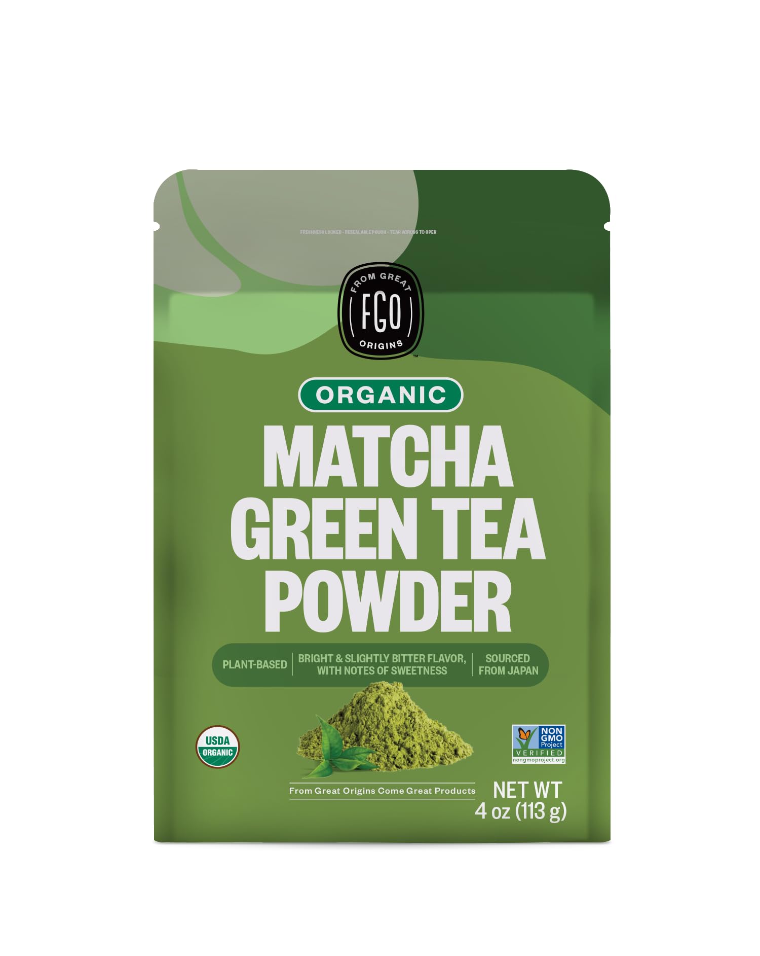 FGO Organic Chamomile Tea, 100 Count, Eco-Conscious Tea Bags, Resealable Bag, Packaging May Vary (Pack of 1)