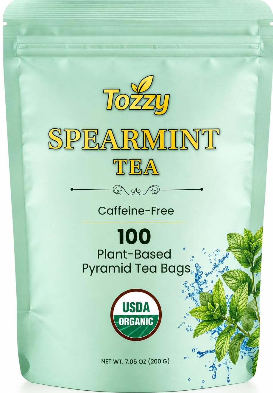 Tozzy Organic Turmeric,Ginger & Cinnamon Tea – 100 Count, Plant-Based Pyramid Tea Bags – Packaging May Vary