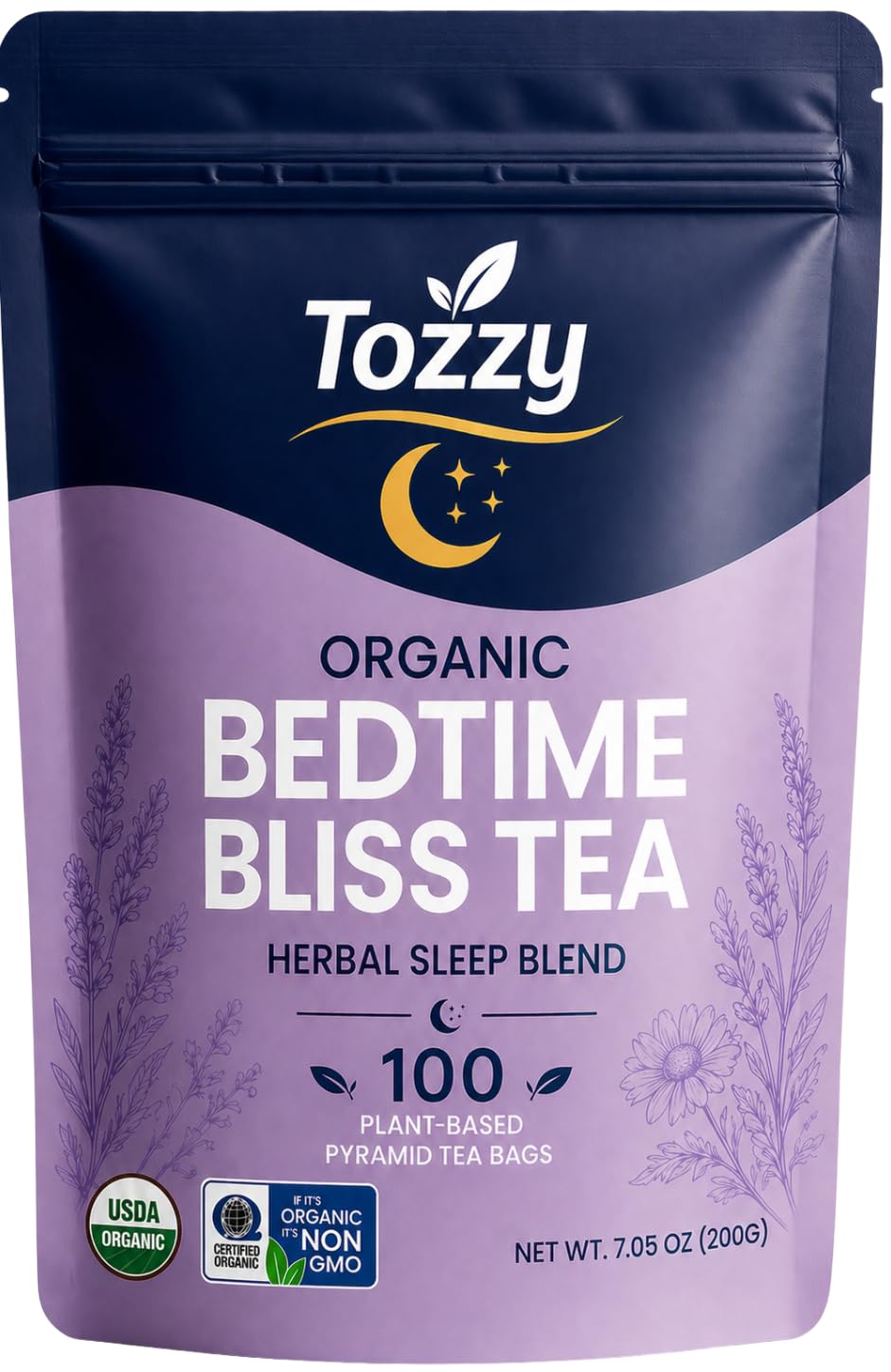 Tozzy Organic Turmeric,Ginger & Cinnamon Tea – 100 Count, Plant-Based Pyramid Tea Bags – Packaging May Vary