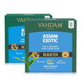 VAHDAM, Turmeric Moringa Tea Bags (100 Herbal Tea Bags) Caffeine Free, Non GMO | 100% Pure Herbal Blend - Sweet & Earthy | Resealable Ziplock Pouch