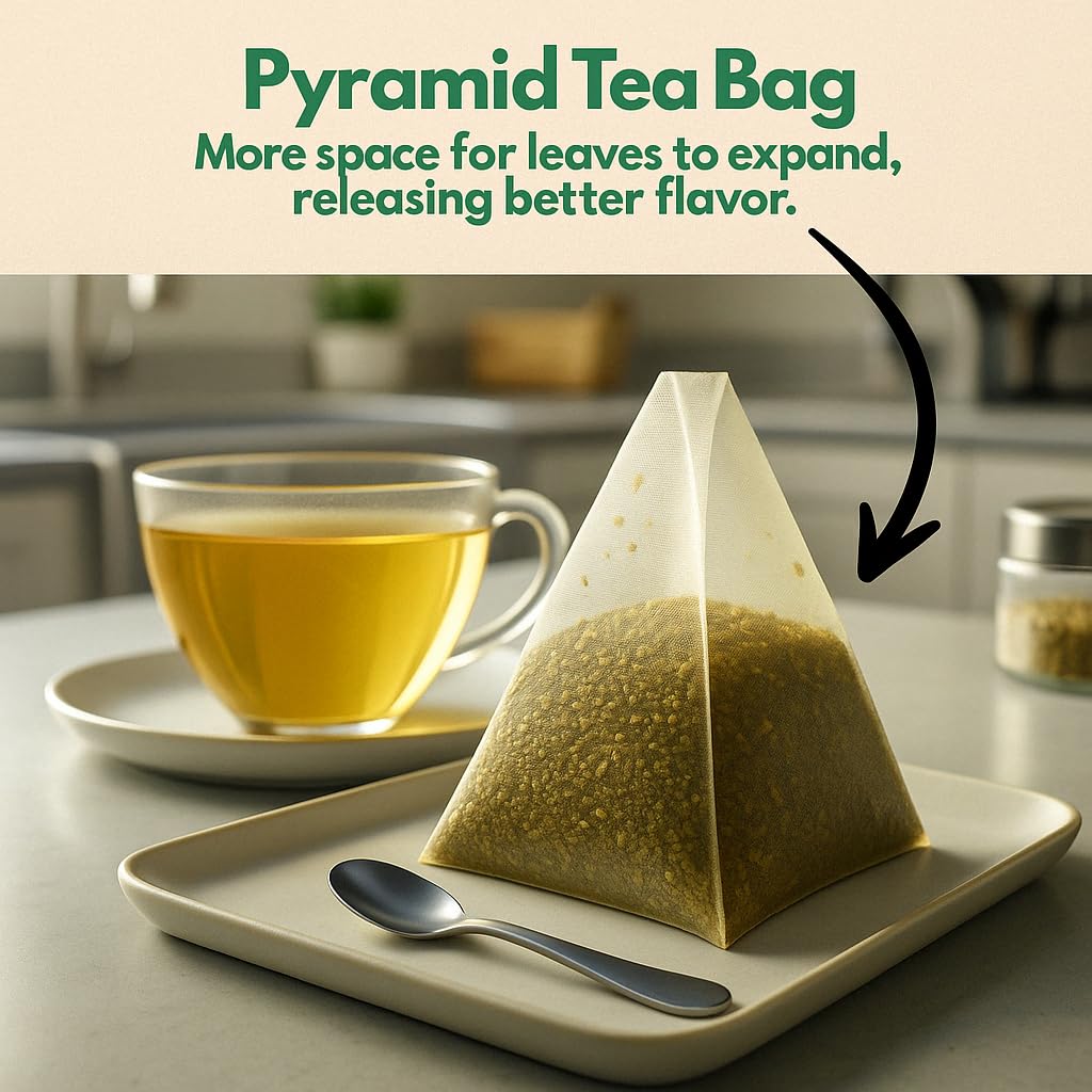 Tozzy Organic Turmeric,Ginger & Cinnamon Tea – 100 Count, Plant-Based Pyramid Tea Bags – Packaging May Vary