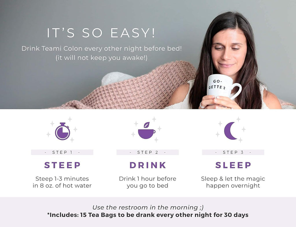 Teami® Colon Cleanse and Detox Tea | All Natural Cleanse tea for Men & Women | 30 Day Supply, 15 Tea Bags (Lemon)