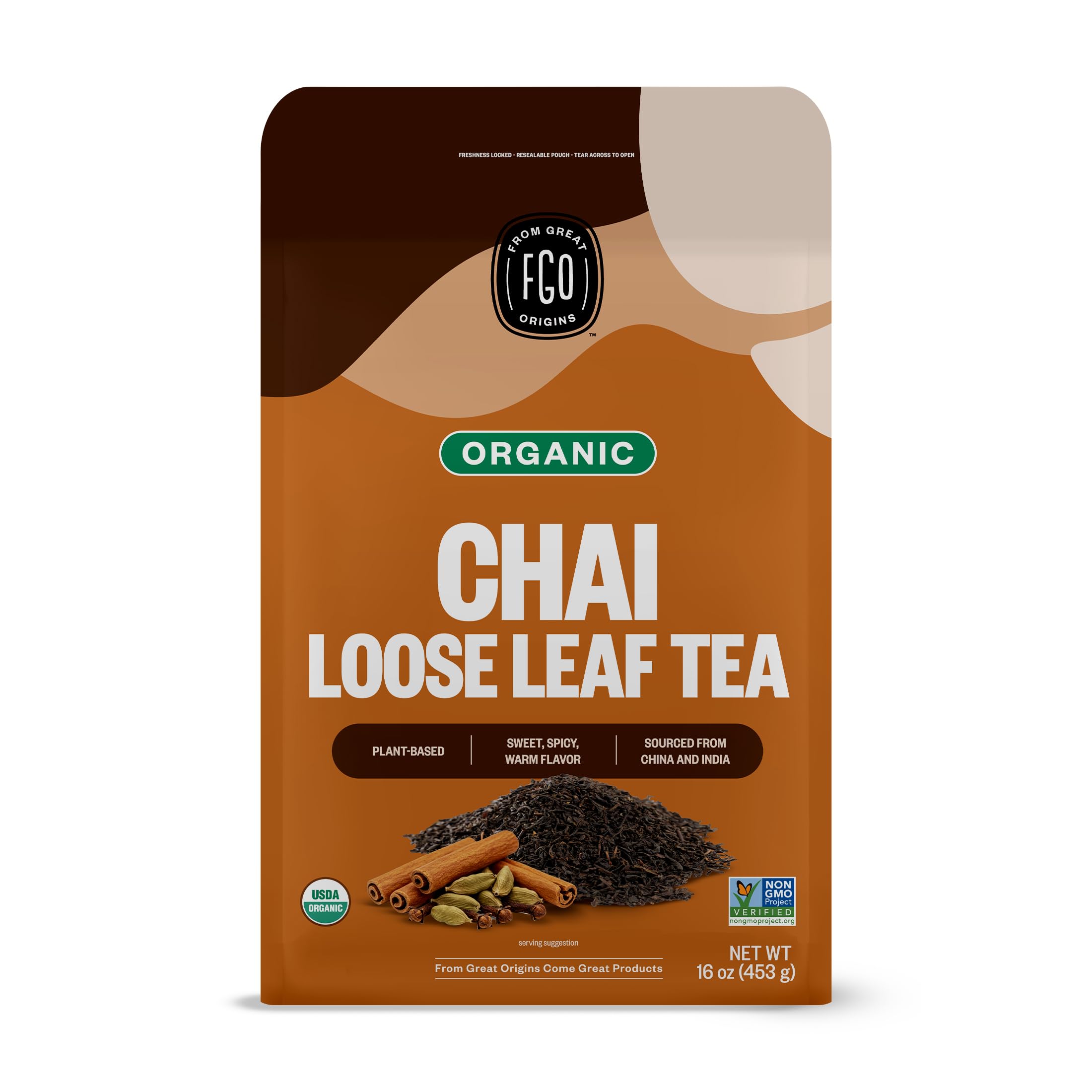 FGO Organic Hibiscus Tea, 100 Count, Eco-Conscious Tea Bags, Caffeine Free, Packaging May Vary (Pack of 1)