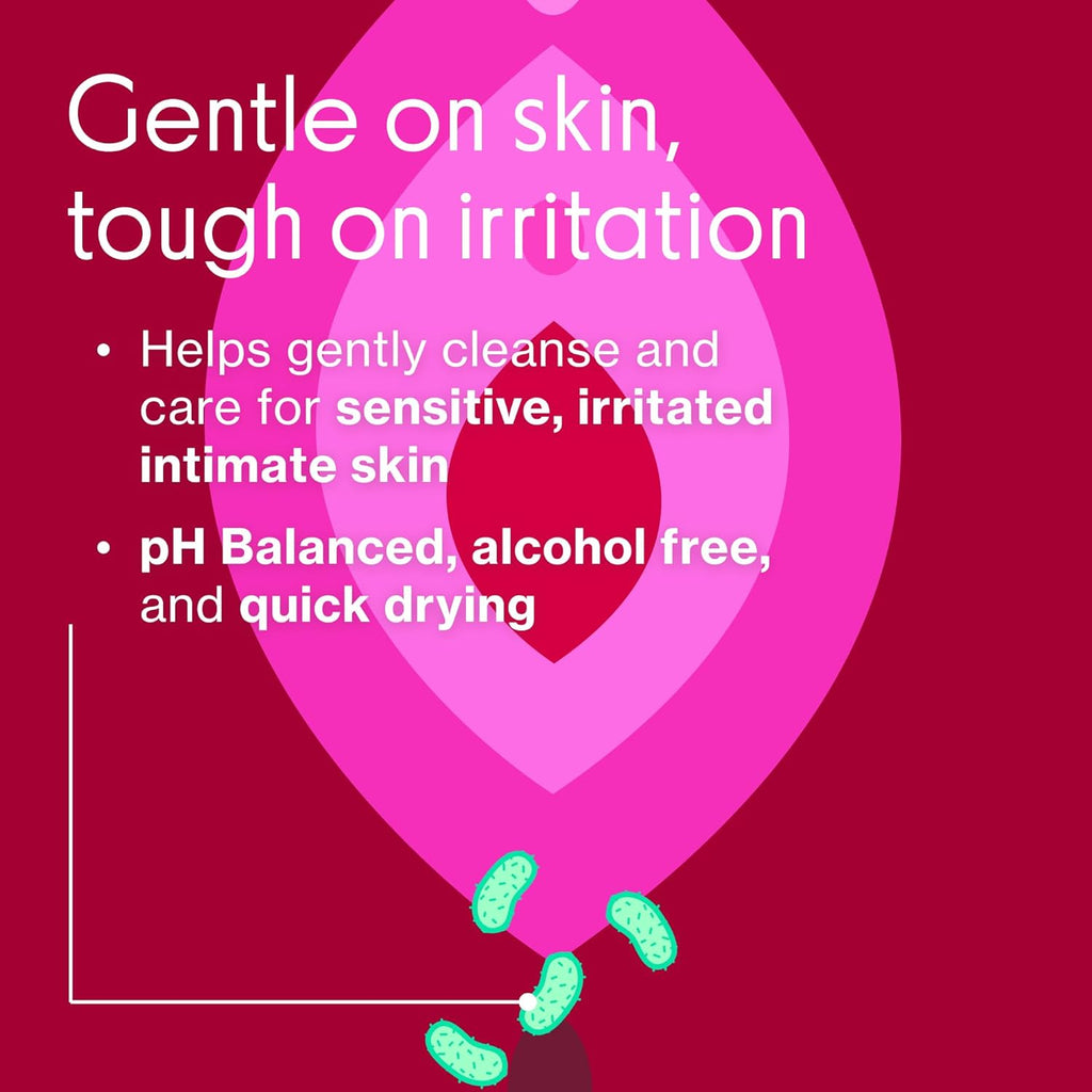 Love Wellness Intimate Skin Support I FDA-Cleared Cleanser Spray I Removes Buildup & Soothes Irritated Skin, Hypochlorous Acid Formula, pH Balanced & Fragrance Free, 4 fl oz
