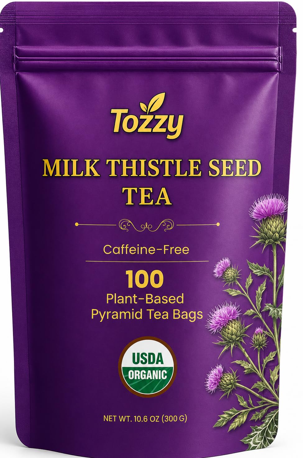 Tozzy Organic Turmeric,Ginger & Cinnamon Tea – 100 Count, Plant-Based Pyramid Tea Bags – Packaging May Vary