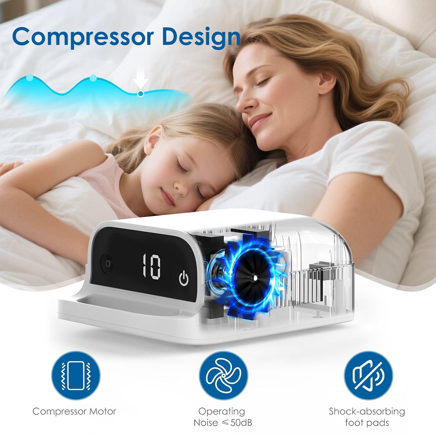 Smart Digital Display Nebulizer for Adults and Children, Nebulizer for Home Use-DN02-0519-spr-S4