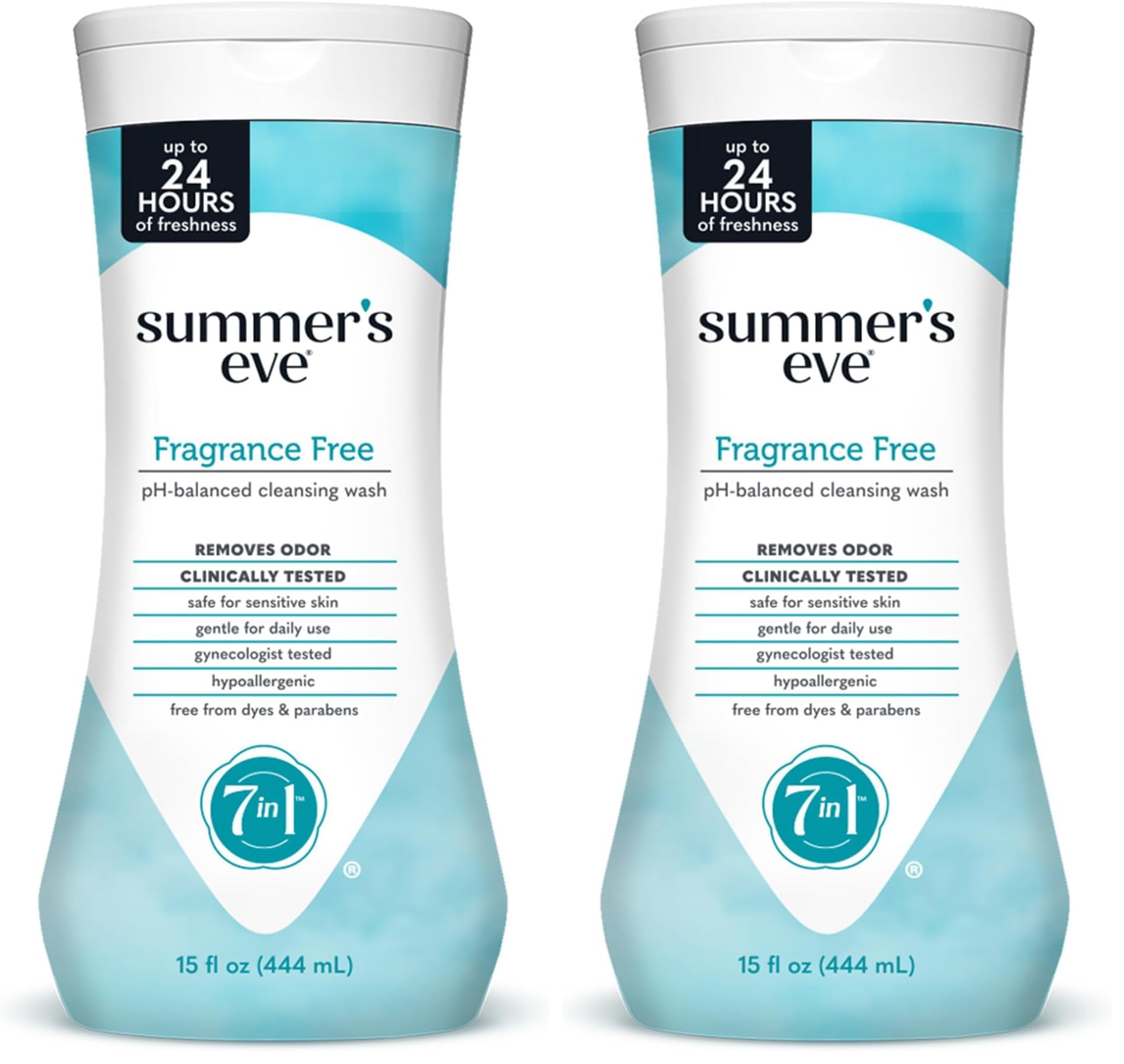 Summer’s Eve Ultimate Odor Protection Feminine Wash with Shea Butter - Up to 24 Hour Vaginal Odor Control, pH Balanced Formula, Clinically & Gynecologist Tested Intimate Body Wash - 15 Fl Oz