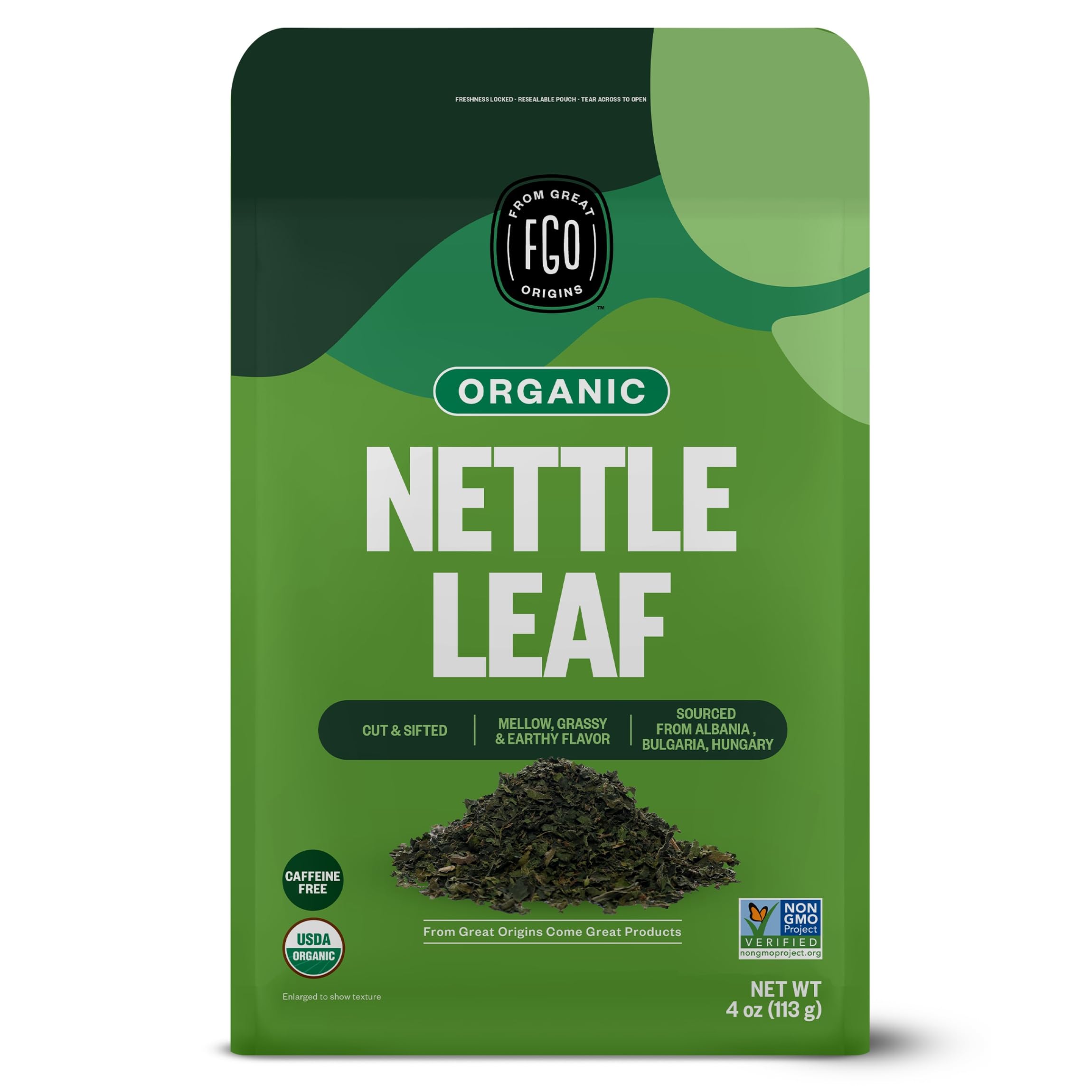 FGO Organic Chamomile Tea, 100 Count, Eco-Conscious Tea Bags, Resealable Bag, Packaging May Vary (Pack of 1)