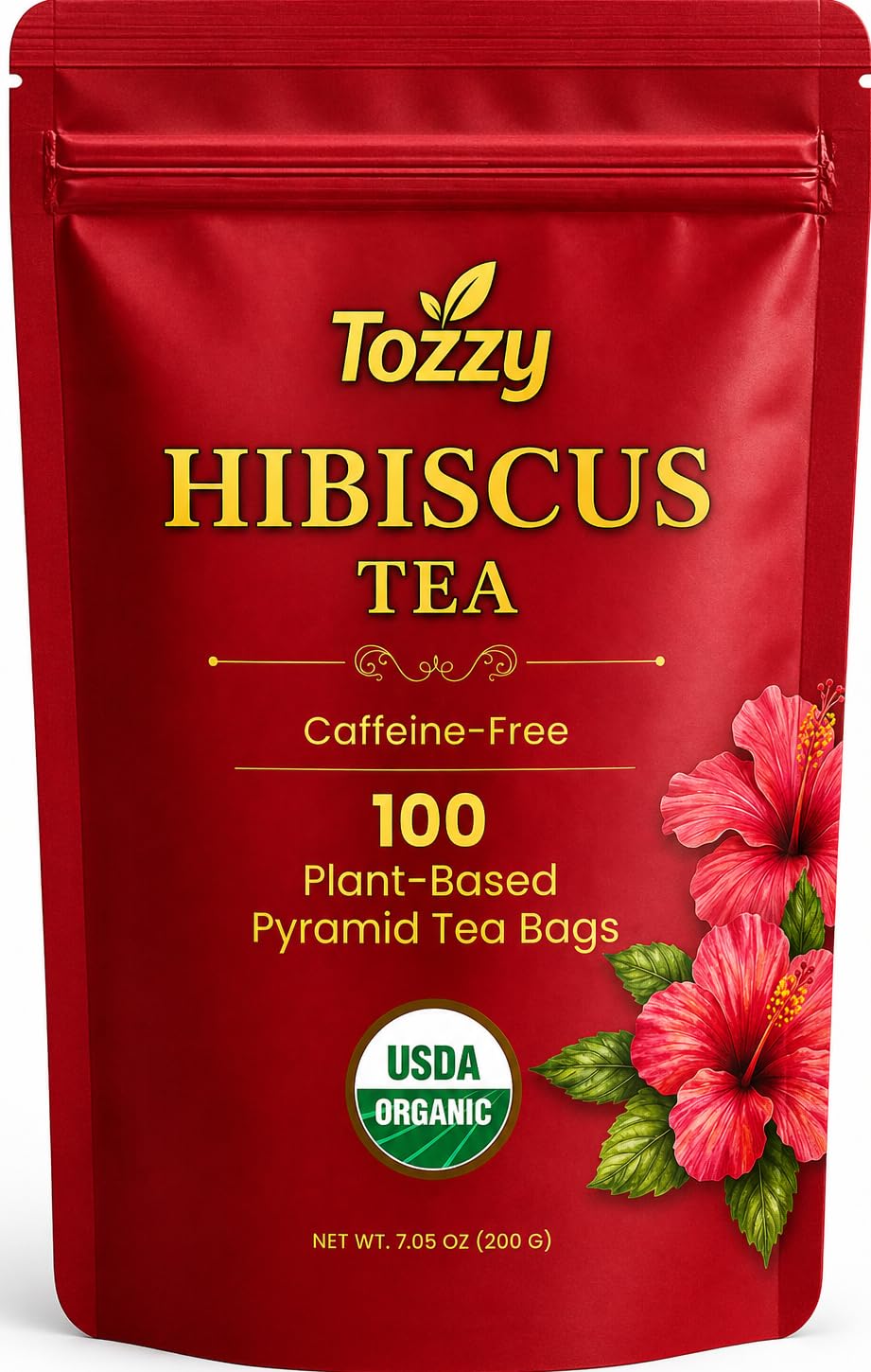 Tozzy Organic Turmeric,Ginger & Cinnamon Tea – 100 Count, Plant-Based Pyramid Tea Bags – Packaging May Vary
