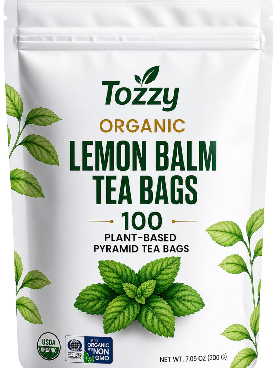 Tozzy Organic Turmeric,Ginger & Cinnamon Tea – 100 Count, Plant-Based Pyramid Tea Bags – Packaging May Vary