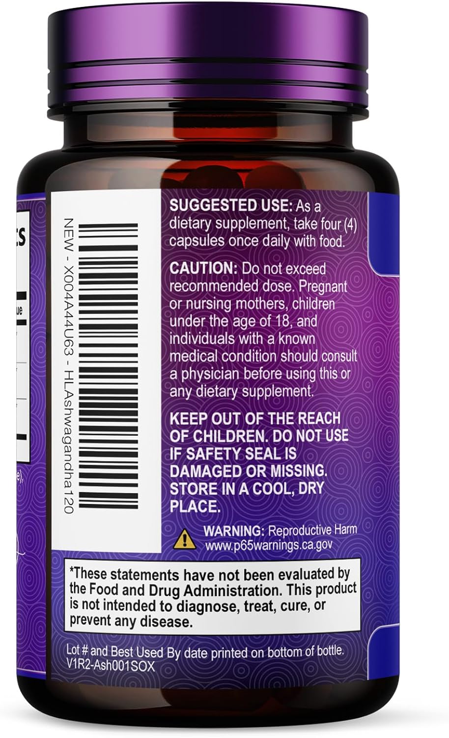 Ashwagandha Supplements for Women - Max Absorption with Black Pepper Extract 4:1 - Extra Strength Ashwagandha Capsules with Plant Powder & Root Extract - Non-GMO, USA Bottled - 120 Vegetarian Capsules