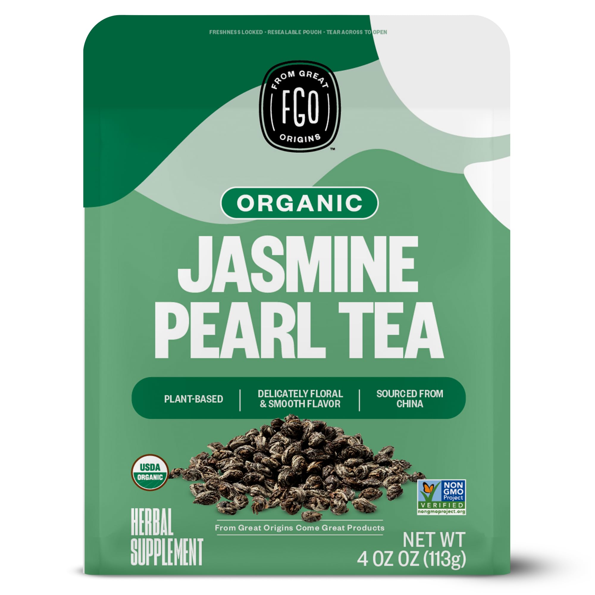 FGO Organic Hibiscus Tea, 100 Count, Eco-Conscious Tea Bags, Caffeine Free, Packaging May Vary (Pack of 1)