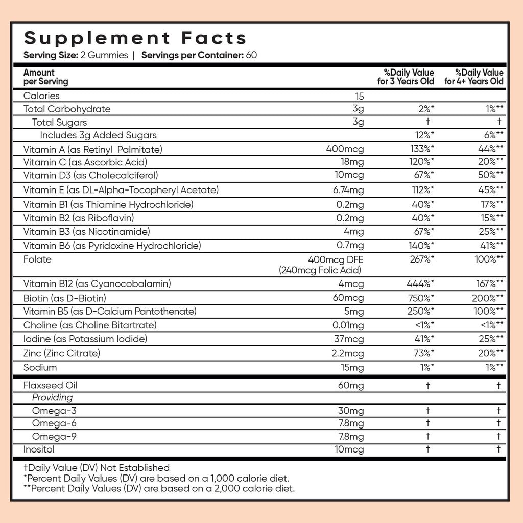 maxmedix Kids Multivitamin Gummies with Omega 3 6 9 | 20 Key Vitamins C, A, D, E, B12 & Zinc - Daily Multivitamin for kids Healthy Immune System, Raspberry & Orange Flavors, 2-Month Supply (120 Count)