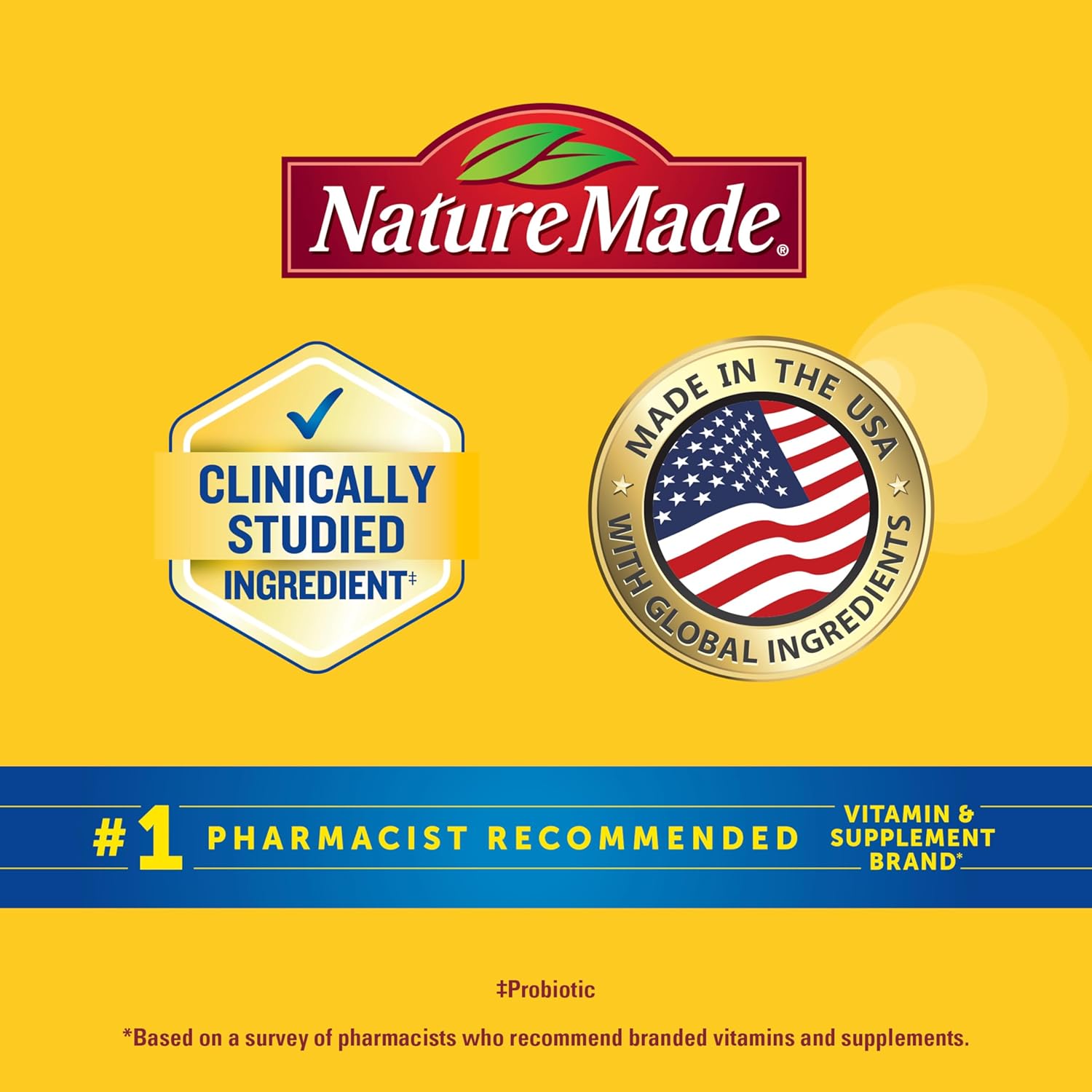 Nature Made Probiotic + Prebiotic Fiber Gummies for Daily Gut Health, Fiber Supplement, 50 Gummies