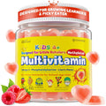 Kids Methylated Multivitamin Gummies with Omega 3 DHA/EPA, Methyl 12 & Folate, Lion's Mane Mushroom, Vitamin D3, C, Zinc, Magnesium, Picky Eater Vitamins Children 4+ for Brain, Focus, Sugar Free, 60Ct