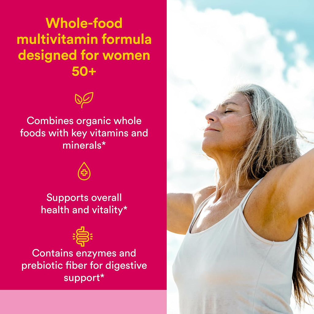 Natural Factors Women’s 50+ Once A Day Multivitamin & Mineral 60 Vegetarian Capsules