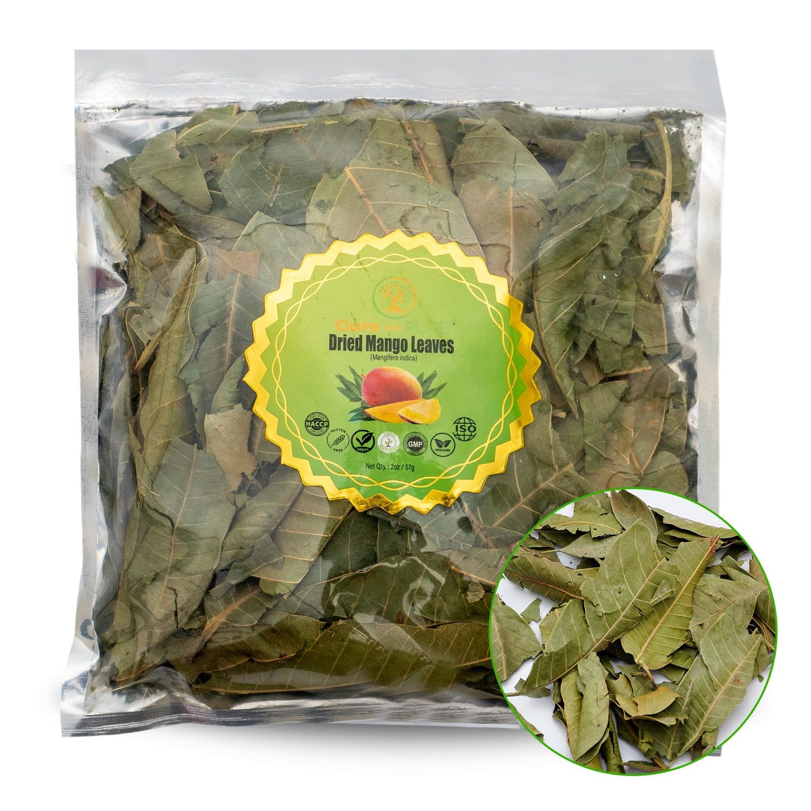 Cure wid Pure Organic Wormwood Herb Dried Cut & Sifted 4oz/114g - Artemisia Absinthium - Non-GMO,Preservative & Additives Free Wormwood Tea In Eco Friendly Resealable Pouch Traditional Herbal Remedy