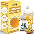 LeafLea 40 Turmeric Ginger Cinnamon Tea Bags, 100% Natural Ingredients Herbal Tea, Turmeric Ginger Herbal Blend for Wellness, Vegan, No Sugar, Caffeine-Free, Individually Wrapped for Freshness