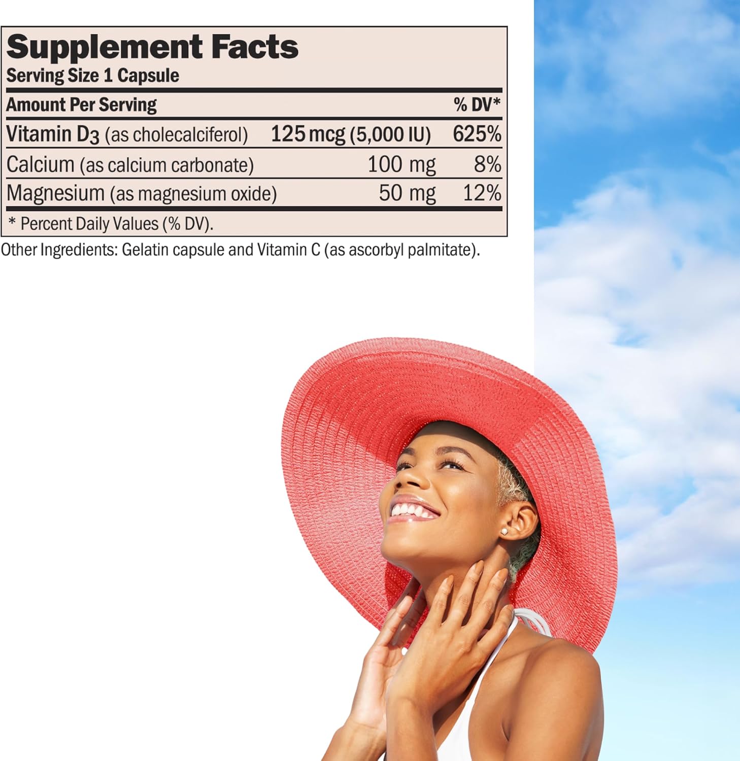 Andrew Lessman Vitamin D3 5000 IU 150 Capsules - High Potency, Essential for Calcium Absorption, Supports Bone Health, Brain Health, Immune System, More. Small Easy to Swallow Capsules