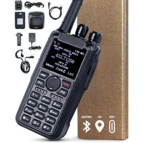 DMR-6X2 PRO DMR & Analog Two-Way Radio (Bluetooth + GPS) USB-C Battery – 7W VHF/UHF (136-174MHz & 400-480MHz)