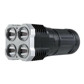 Rechargeable Strong Spotlight Waterproof LED Flashlight with Sidelight