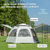 Quick style tent, pop-up canopy tent, easy to set up tent, beige color