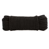 Hyper Tough Item MFP850B-HT, Polypropylene Diamond Braid Rope, Black, 1/4" x 50', 1 Each