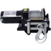 2000lb 12V ATV/UTV Electric Winch, Off-Road Waterproof Steel Cable Winch for ATV UTV Towing Trailer Winch