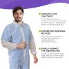 Hazmat Suit Disposable. Pack of 100 Adult Disposable Coverall Large. Protective Suit Polypropylene Painters Suit. White Painters Coverall PP 30 g. Uni