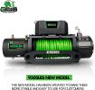 STEGODON New 9500 lb. Load Capacity Electric Winch S3,12V Waterproof IP67 Electric Winch with Hawse Fairlead