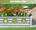 8x4x1 ft Galvanized Raised Garden Bed, Outdoor Planter Garden Boxes Large Metal Planter Box for Gardening Vegetables Fruits Flowers, Silver