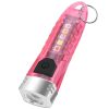 Small Mini Pocket LED Flashlight Torch Keychain Light Rechargeable Lamp BORUiT