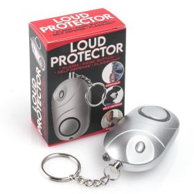 Loud Protector Personal Alarm- (Color: Silver)