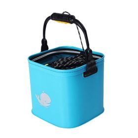 Fishing Bucket Safe EVA Fish Box Tank Collapsible Practical Portable Water Container With Net Outdoor Camping Fishing Well Made (Color: 04)