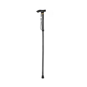 Anti-Slip Adjustable Folding Travel Hiking Walking Stick (Type: Walking Stick, Color: Black)