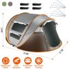 Pop Up Tent Automatic Setup Camping Tent Waterproof Instant Setup Tent with 4 Mosquito Net Windows Carrying Bag for Hiking Climbing Adventure Fishing