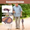 Lightweight Adjustable Folding Cane Seat with Light